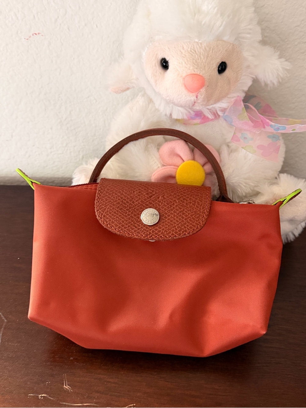 Compact Women’s Top-Handle Bag in Burnt Orange